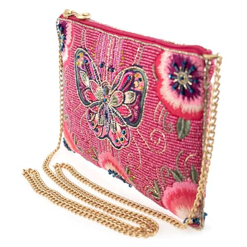 Mary Frances Social Butterfly Beaded Mini Crossbody Bag Floral Novelty Evening Clutch Purse, Multicolor4