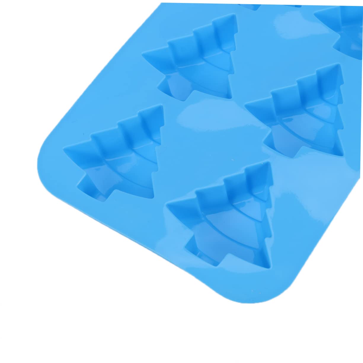 MAGICLULU 3pezzi Stampo Silicone Per Dolci Forma Di Albero Di Natale Cavità Antiaderenti Adatto Per Cioccolatini Gelatine Biscotti e Fondente Silicone Alimentare Facile Da Pulire Blu