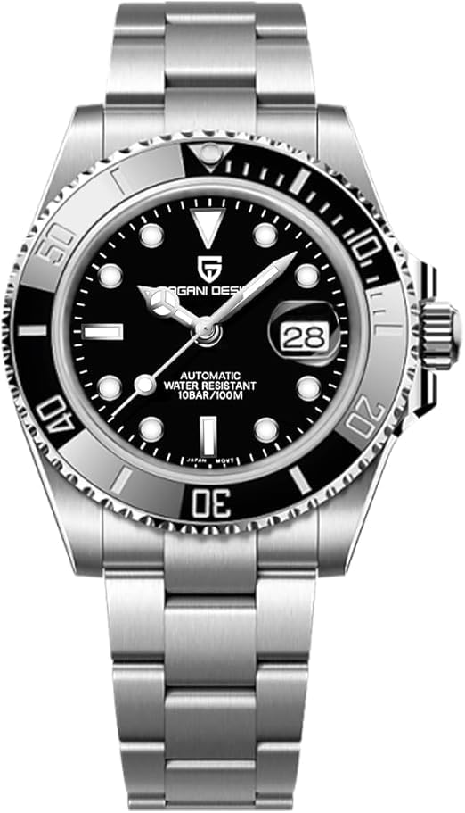 Pagani Design Herren Automatikuhr Luxus Saphirglas Mechanische Armbanduhr Sport Edelstahl Wasserdicht Herrenuhr