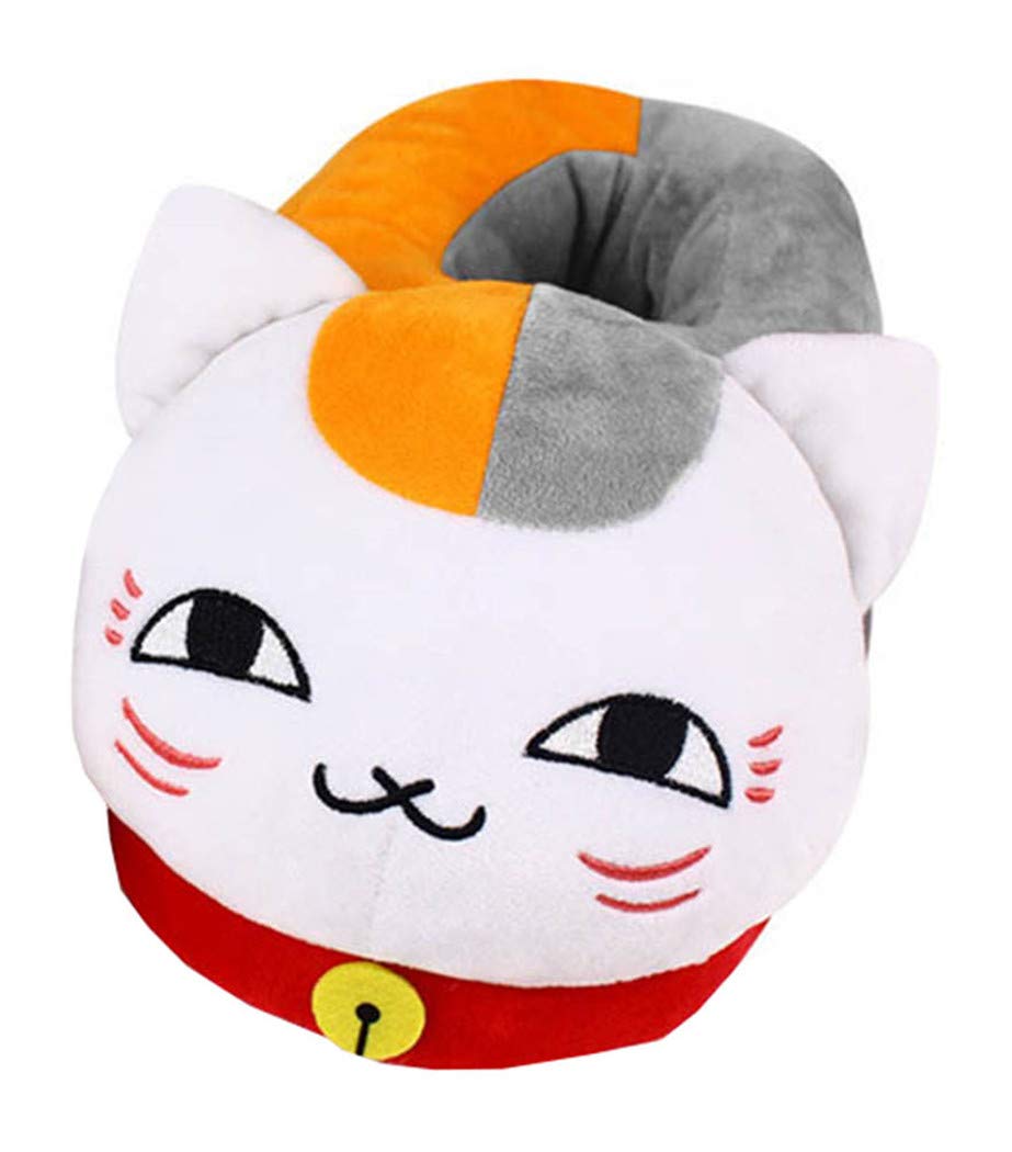 WANHONGYUENatsume's Book of Friends Natsume Yuujinchou Anime Cosplay House Slippers Furry Indoor Slip On Shoes for Women and Men