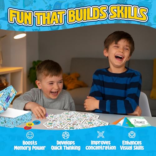 Image of Popcorn Board and Card Game for Kids, Teens & Adults, Smart Learning Cards Games for Age 6,7,8,9+ Picture Hunting Family and Friends Play, Creative Activity for Boys and Girls