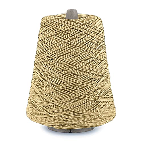 5/2 Perle Mercerized Cotton Weaving Yarn By Silk City Fibers, Linen #TOP23