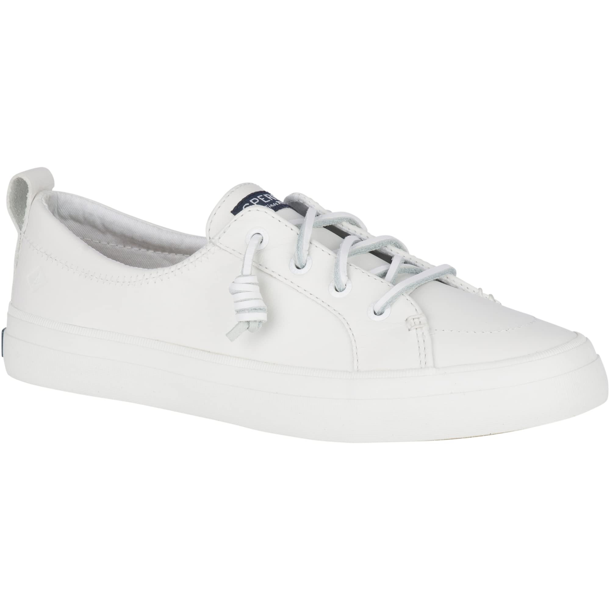 Sneaker Donna Sperry Crest Lug Zone, Pelle Scamosciata Nera Con Cerniera Laterale, Suola Gomma, Taglia 6.5