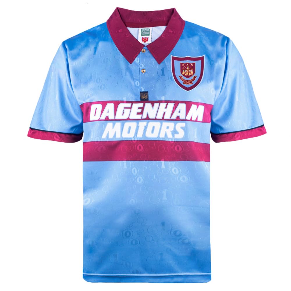 Score Draw West Ham United 1995 Centenary Away Shirt Blue