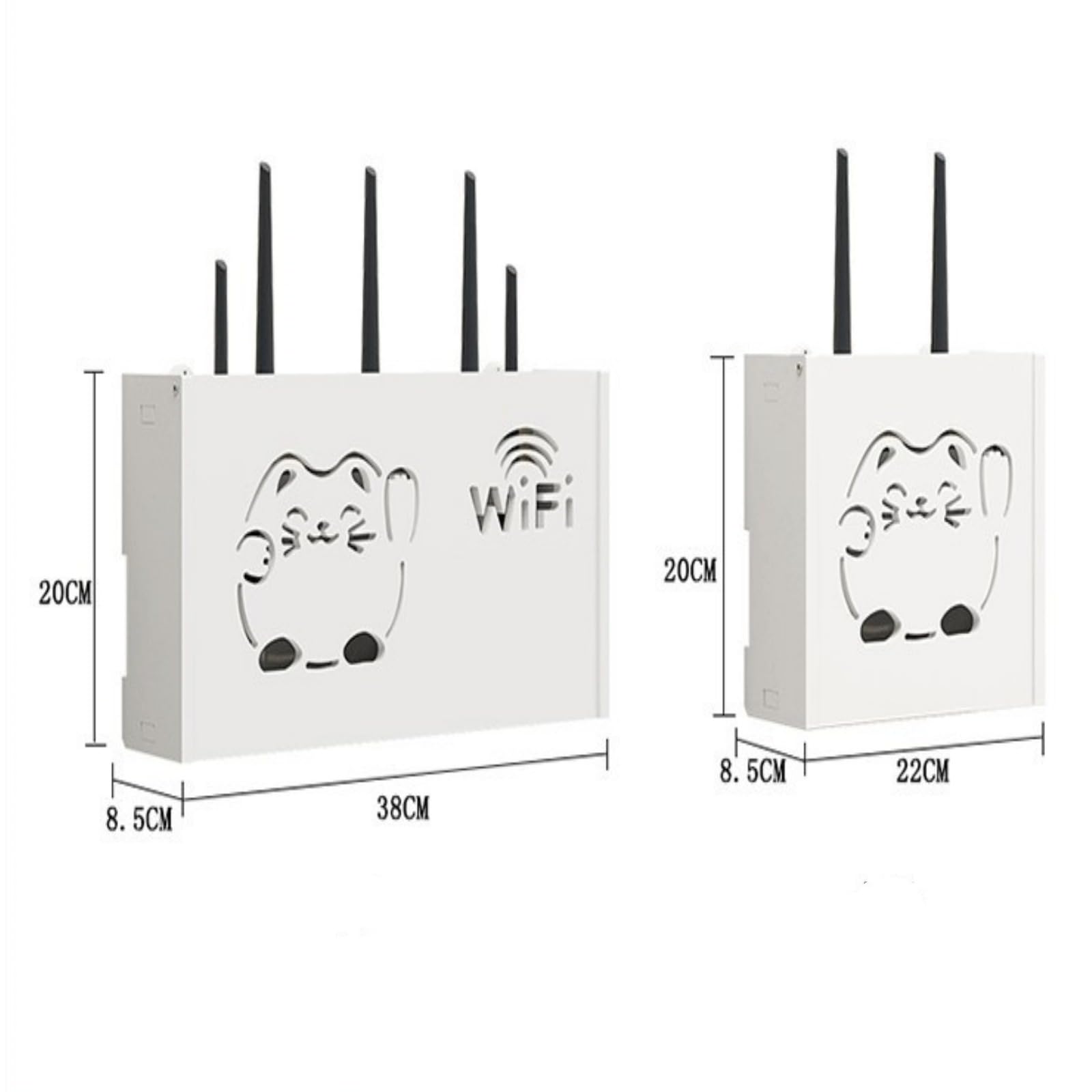 1 caja de almacenamiento para enrutador, organizador de almacenamiento versátil para enrutador inalámbrico,estante inalámbrico para sala de estar,caja de almacenamiento WiFi montada en la pared, decor