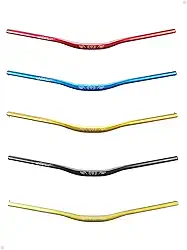 Guidão Mtb Bike 29 Alumínio 780mm 31.8mm Curvo Xc Cores (Preto)