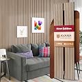 Avana Acoustic Wood Wall Panels – 93.2x11.25 Inch Panels – Fits 94x12 Layout – White Oak Acoustic Panels 2 PCs – Wall Panels for Interior Wall Decor for Homes, Offices – Durable Wood Panels for Wall