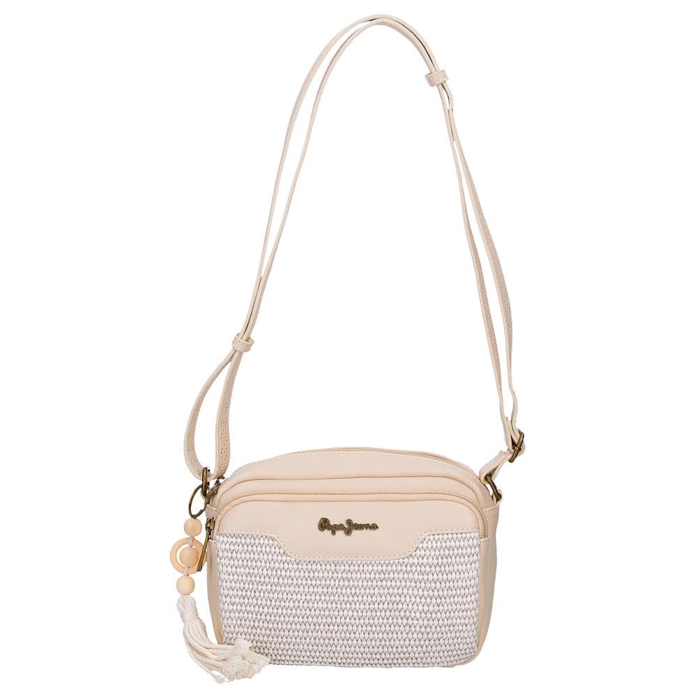 Pepe Jeans Clara Zaino, Borsa e Tracolla in Beige e Rosa, realizzati in Poliestere e PU – by Joumma Bags