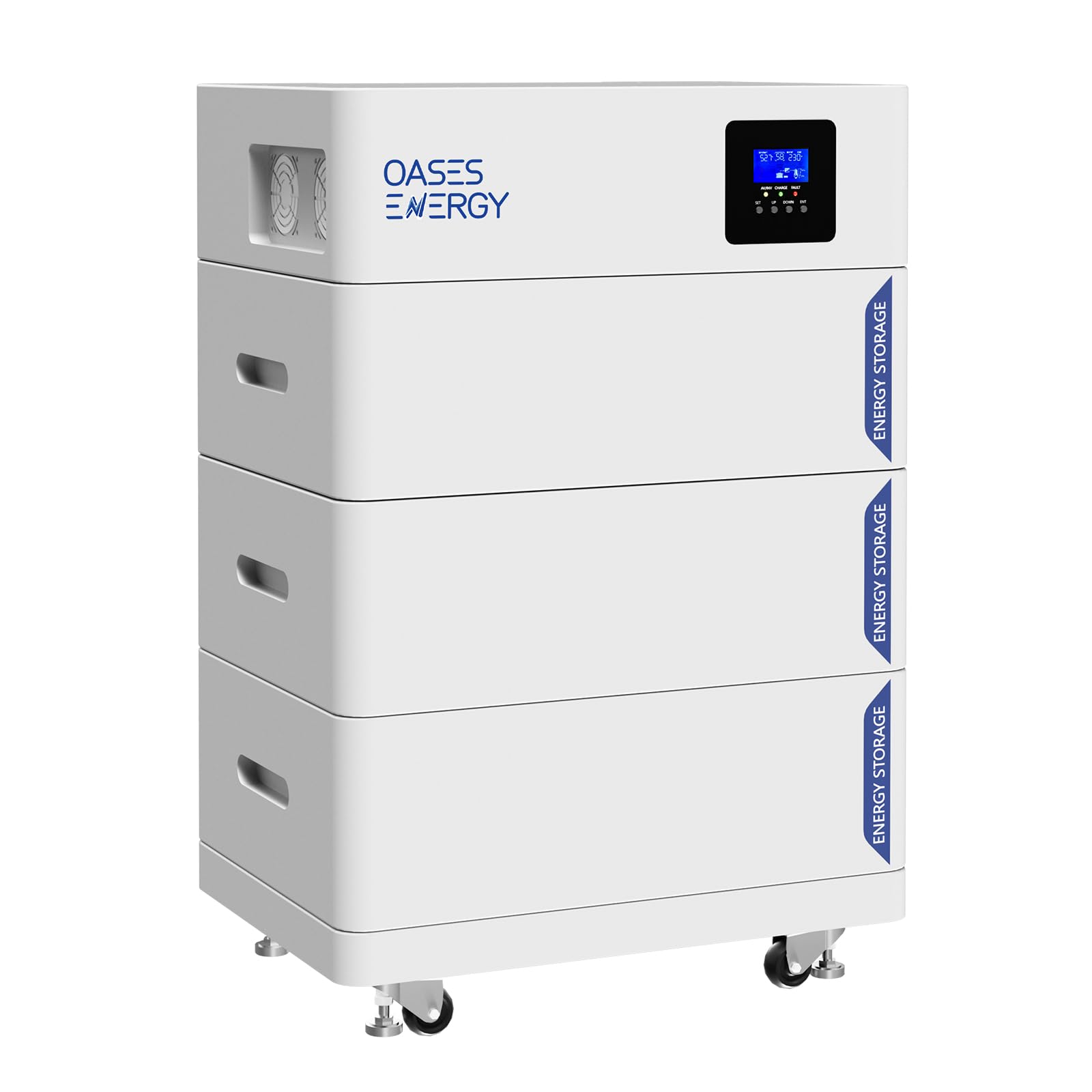 Batterie Lithium 48V 300Ah, Tout-en-Un 15kWh LiFePO4 Batterie De Stockage, Ensemble Onduleur 5kW, Facile à...