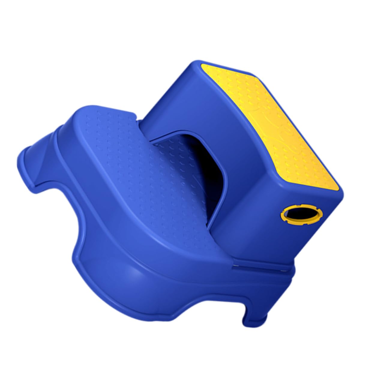Taburete De Escalón para Doble Altura Antideslizante para Baños y Cocinas Color Amarillo y Azul Seguro para Pequeños