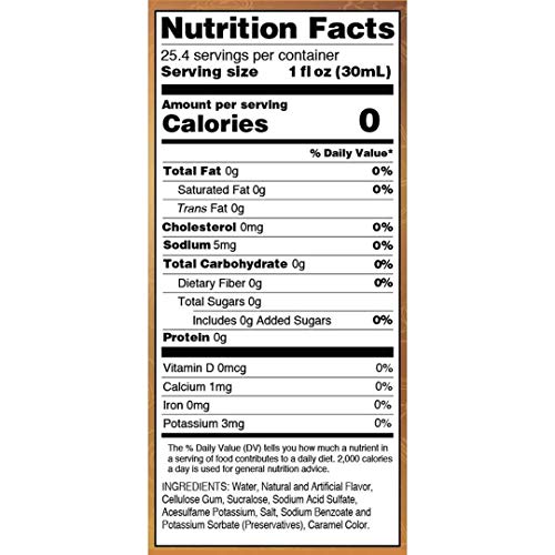 image for Jordan's Skinny Syrups Sugar Free Butter Toffee Coffee Syrup 750 mL Bo