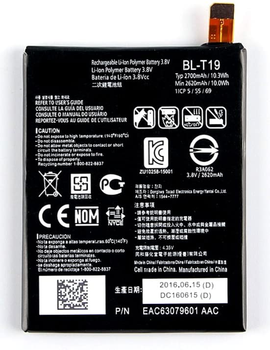 Image of Original BLT19 Batery Compatible with LG Nexus 5X H791 with Warranty