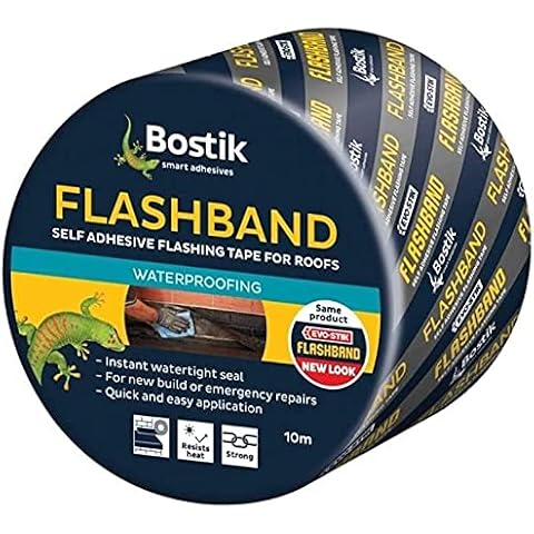 100mm x 10m Self Adhesive Flashing Tape Flash Band Flashband Genuine 10mtr Lead Substitute Self-Adhesive Instant Watertight Cover