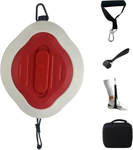 Portable Cable Machine Gym Compact Strength Trainer for Full Body Fitness, Replaces Gym Equipment & Stretch Bands(Red)