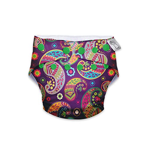 Image of SuperBottoms Swimming Diapers for Babies & Toddlers - Reusable & Adjustable Swim Diapers - Washable Cloth Diapers - Skin Friendly Fabric - Easy to Clean - Fits 3M - 3Y