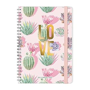 Legami AG2216068 – Weekplanner met spiraalbinding, 16 maanden, 2021/2022, groot, liefde