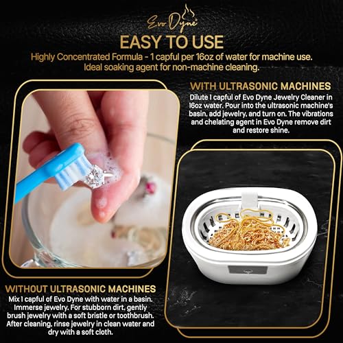 Evo Dyne Ultrasonic Jewelry Cleaner Solution  thumb #5