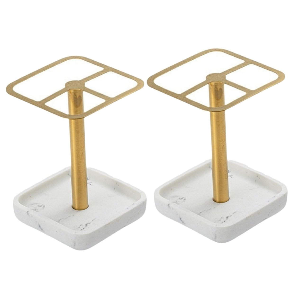 Amosfun 2 Pz Porta Spazzolino Da Denti Accessori Mini Libreria Scaffali Portaspazzolino Supporto Da Appoggio Bagno Organizer Da Scrivania Per Spazzolini Da Denti Base in Resina