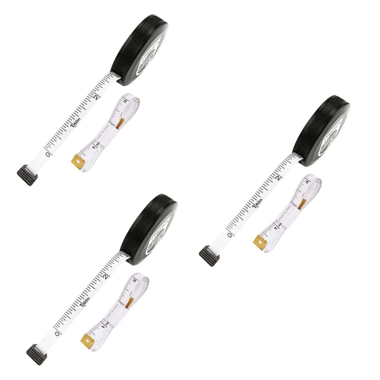 Operitacx Lot De 3 Petits Mètres Rubans À Mesurer Règle En Centimètres Mini-Mètres Rubans Flexibles Mini-Règles Rondes Kit De Règles Pour La Maison Ruban Adhésif Haute Précision Noir