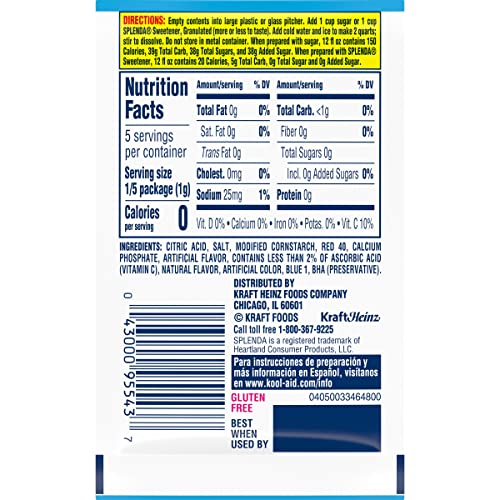 Image of Kool-Aid Unsweetened Caffeine Free Tropical Punch Zero Calories Powdered Drink Mix 192 Count Pitcher Packets
