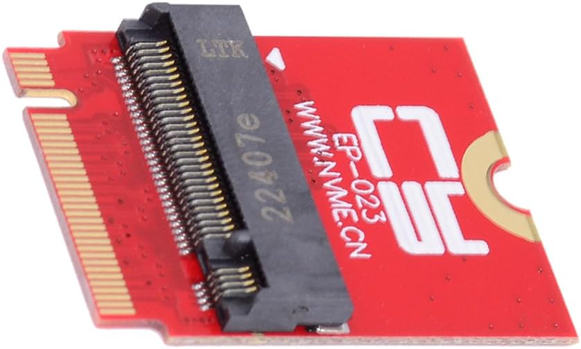 NFHK NVME M-Key 22x30mm to 22x80mm NGFF Extension SSD Upgrade Adapter Compatible with ROG Flow X13 Gamings Laptop