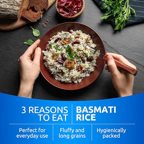 image for Khazana Authentic Premium Basmati Rice - 4lb Resealable Zipper Bag | N