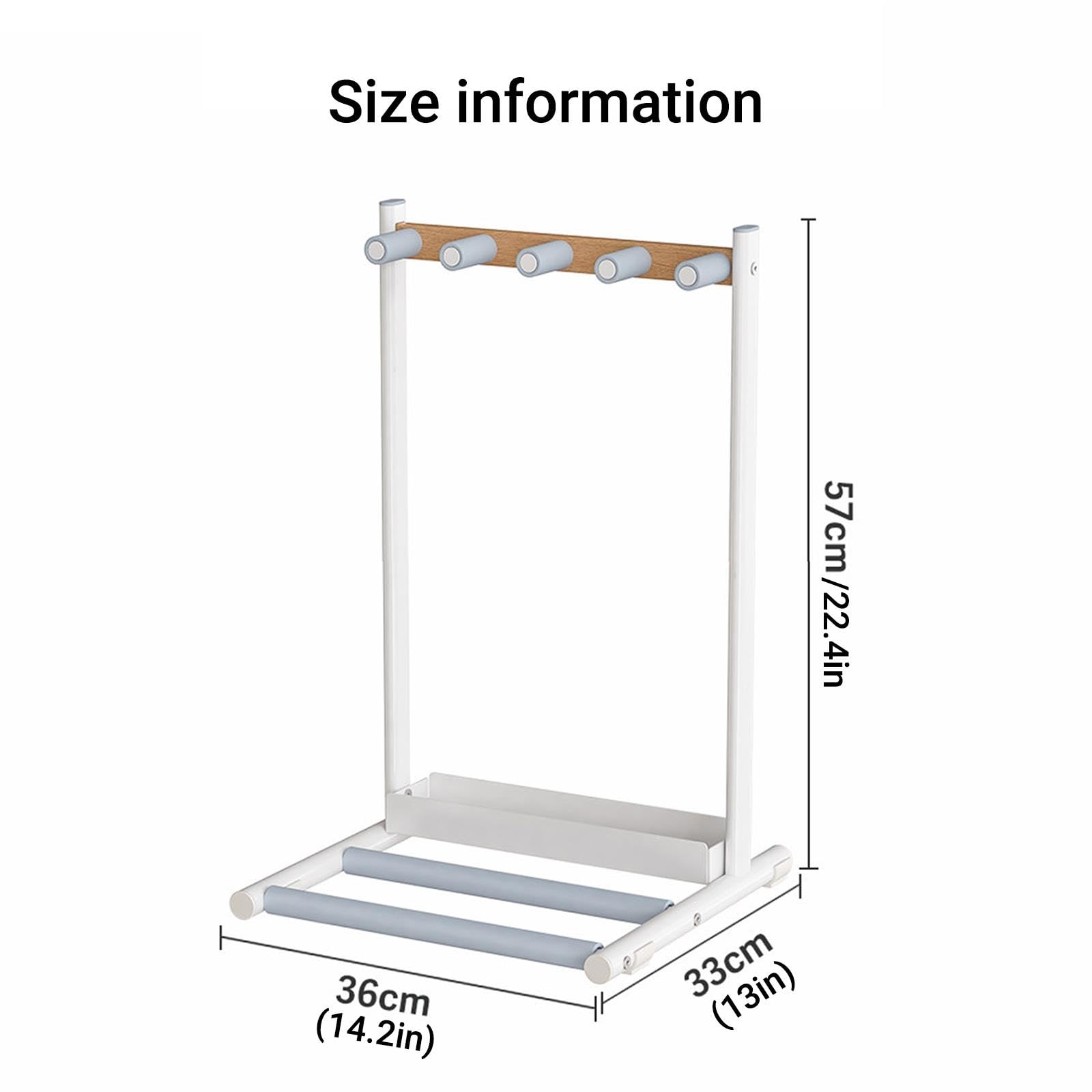Soporte Expositor Autoportante de Suelo Metal Blanco Resistente para