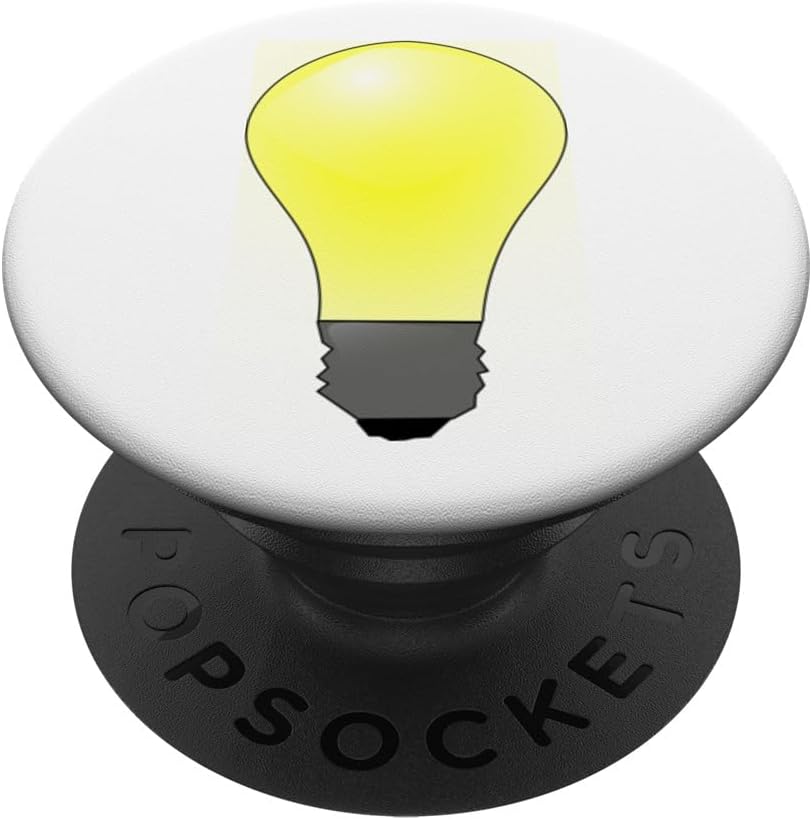 Funny brightly shining Light Bulb Costume PopSockets Adhesive PopGrip
