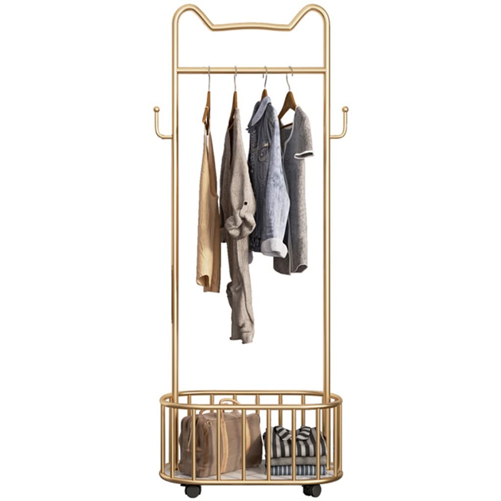 Porte-manteau avec panier de rangement pour optimiser l'espace d'entrée stable