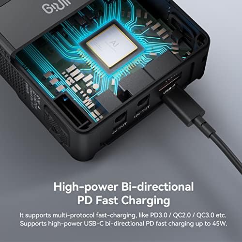SMALLRIG 50Wh(3400mAh) V Mount Battery VB50, Mini V Lock Battery for Photographer and Filmmaker, Support 45W PD USB-C Fast Charging, Multiple Port Including USB-A, USB-C D-TAP, 8V DC and 12V DC - 3579