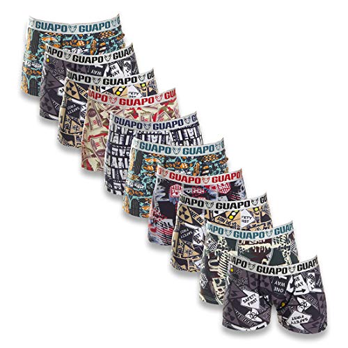 Kit com 10 Cuecas Boxer Infantil Microfibra