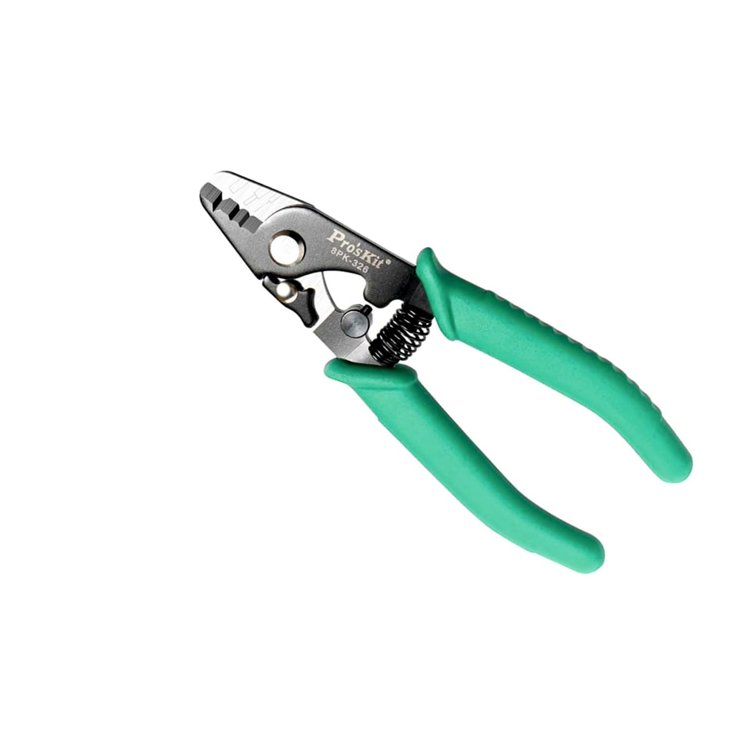 ProsKit 8PK-326 Fiber Optic Stripper 148mm, Carbon Steel 3-Hole