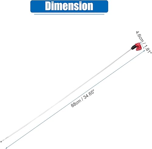 Miniatura 7 de uxcell Barra de medición de nivel de aceite del motor para Chevrolet SSR 2003-2005 para Chevrolet Trailblazer EXT 2003-2005 para GMC Envoy XL