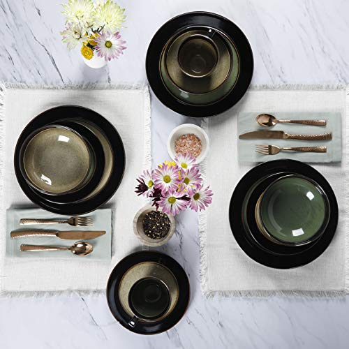 Gibson Elite Bella Galleria 16 Piece Dinnerware Set, Green #TOP2