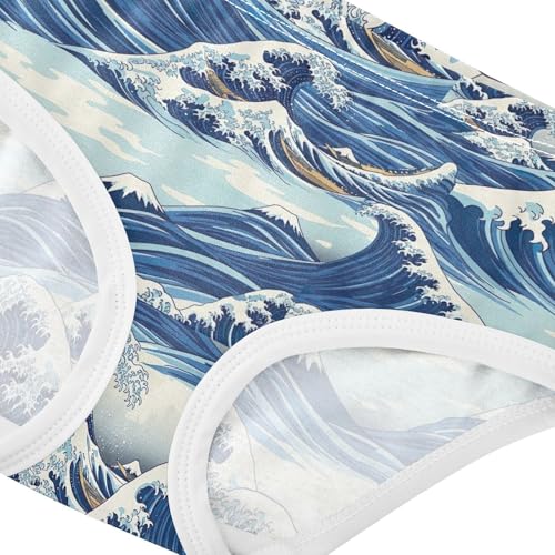 Joisal Blue Ocean Waves Girls Underwear Toddler 2t Cotton Girl Panties Cute Cartoon Briefs Underpants4
