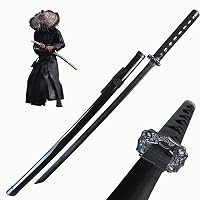 Amazon | Wyfcal 居合刀 木刀 鞘付き ブラック｜模造刀 日本刀風 竹光