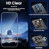 Lutree für Xiaomi 17 für Panzerglas Schutzfolie, 3+3 Stück Schutzglas + Kameraschutz Folie, 9H Härte HD Anti- Kratzer Bläschenfrei Displayfolie Displayschutz – Ansicht 7