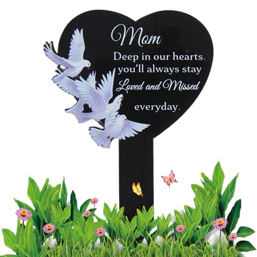 Marqueurs De Tombes | Stèles Commémoratives Décorations De Cimetière pour Maman,Décoration Tombale Extérieure pour Jardins, Proches Et Famille