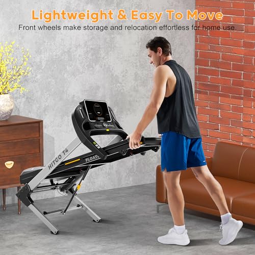Image of HitGo Walking Pad for Home Office, 2026 Under Desk Treadmill with App, Remote, LED Display, Portable Small Design with Optional Incline or Foldable Handle