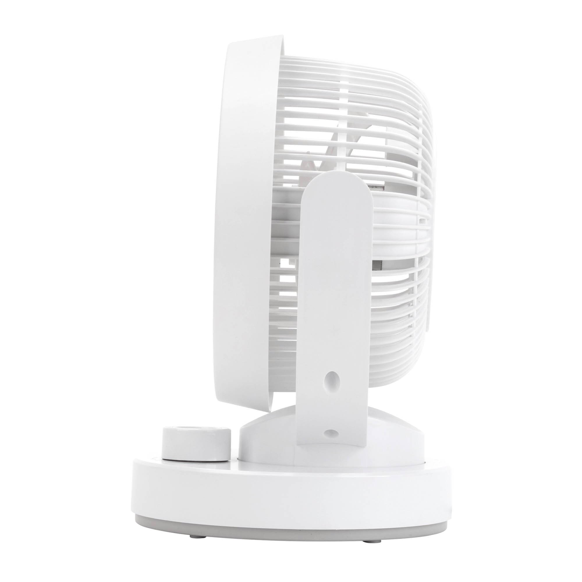 JATA JVCA1815 - Circulador de Aire Compacto 40 W, Ventilador Potente Silencioso, 3 Velocidades, Oscilación Automática, Cabezal Inclinable 90º, Alto Caudal 1444 m³/h