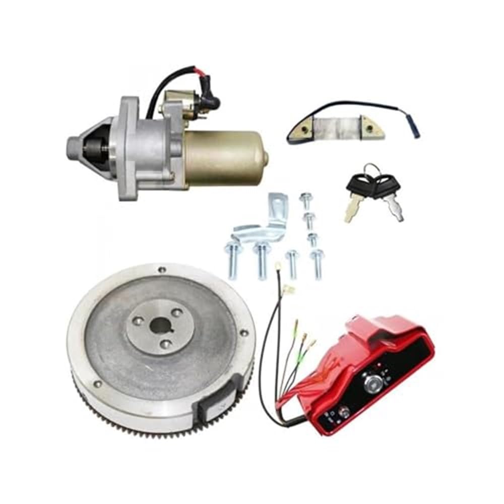 Arranque Kit De Arranque Eléctrico para Generador Gx270 Gx240, con Carcasa, Volante, Bobina Carga E Interruptor Motores