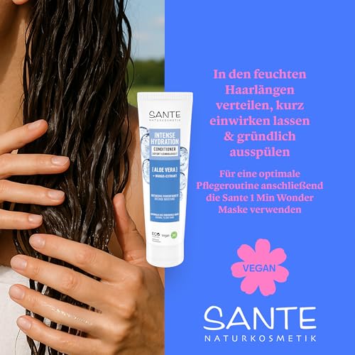 SANTE Naturkosmetik Intense Hydration Conditioner - 150 ml - Mit Aloe Vera & Mango-Extrakt - Conditioner für trockenes Haar - silikonfrei & vegan - dermatologisch getestet