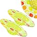 2 Set of Decorative Kitchen Sink Strainers, 1.5” Deep Basket, Durable Plastic Waste Filter, Fit most kitchen sinks, Resists rust, Lovely Design. (5.25", Yellow Fruity)