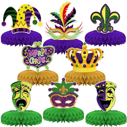 KSKSPE Mardi Gras Centerpieces