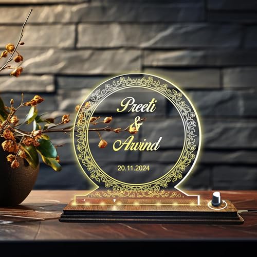 Image of Brown Cloud Personalized Acrylic LED Night Lamp Customized Gift for Men Women Husband Wife Girlfriend Boyfriend Birthday Marriage Anniversary Festivals Decoration(LED ADP RGLTR AO 001)(D11)