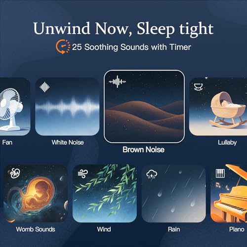 ANJANK App Smart Sunrise Alarm Clock Sound Machine with Wake up Light, Dimmable Clock & Night Light, Up to 15 Alarms, White Noise Machine with 25 Soothing Sounds for Bedroom, Gift for Kids Adults - Image 4