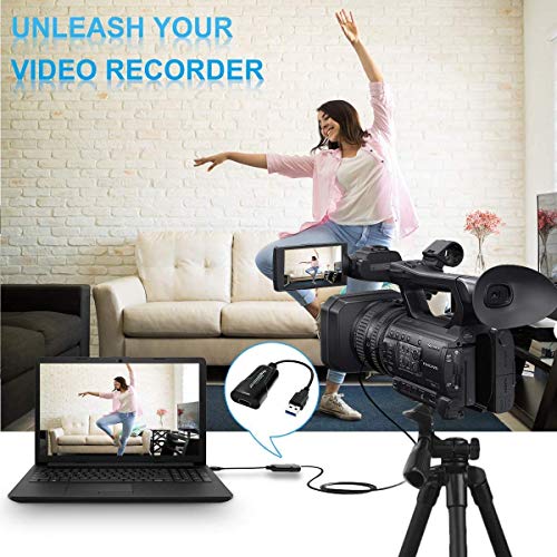 LONEA Capture Card USB 3.0 Video Capture Card 1080P 60fps HDMI to USB Adaptor HD Game Capture Stream Record Monitor Video Capture Card Streaming Devices for Live Broadcasts/Game - Thumbnail 6