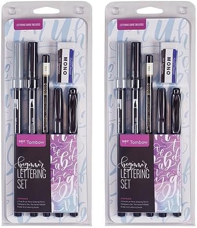Miniatura 1 de Tombow 56190 Juego de letras para principiantes. Incluye herramientas esenciales para comenzar a escribir a mano (paquete de 2)