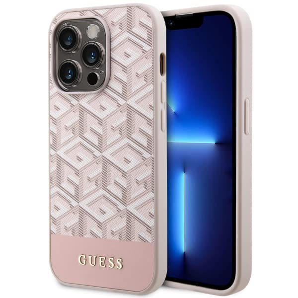 Guess GUHMP14SP4RPSP - Custodia rigida per iPhone 14 da 6,1, colore: Rosa Guess GUHMP14SP4RPSP - Custodia rigida per iPhone 14 da 6,1, colore: Rosa
