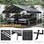 ALAULM 20x20FT Metal Carport w/Galvanized Steel Roof? Heavy Duty Car Port with Reinforced Support Rods & Windproof Anchors, All-Weather Outdoor Garage for 2 Car, Truck, RV, Boat, Tractor